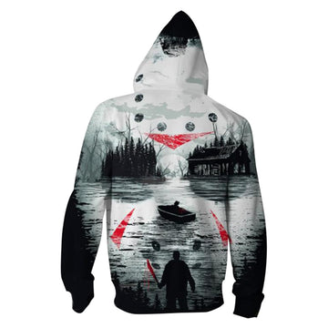 Friday the 13th Jason Voorhees Anime Sudadera con Capucha para Adultos Unisex